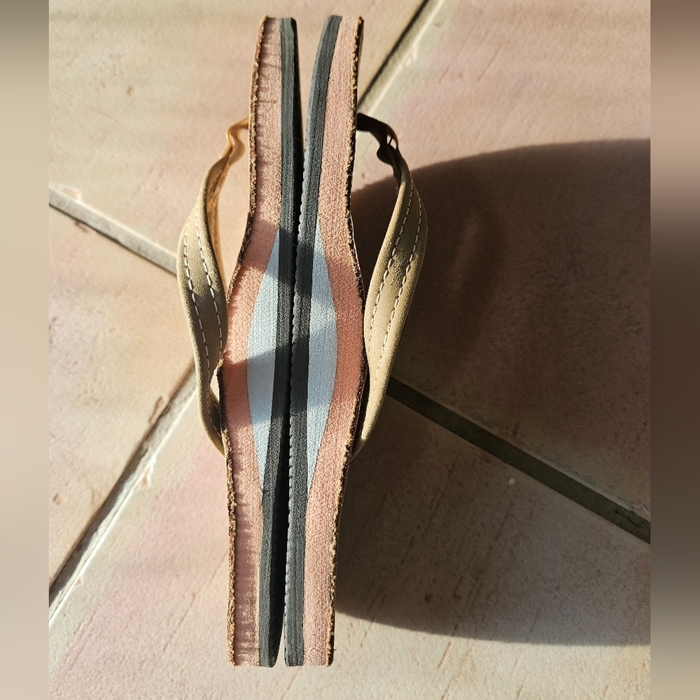 Rainbow Sandals Single Layer Thin Stap Sierra Bro… - image 2